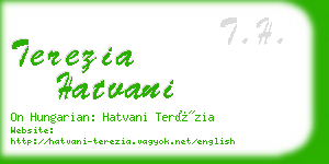 terezia hatvani business card